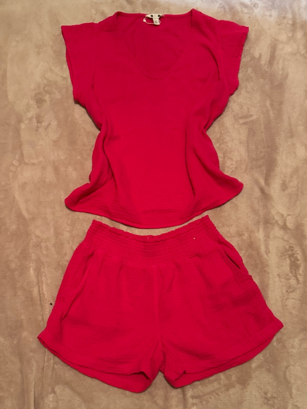 Women’s Two-Piece ShortSet - Hot Pink